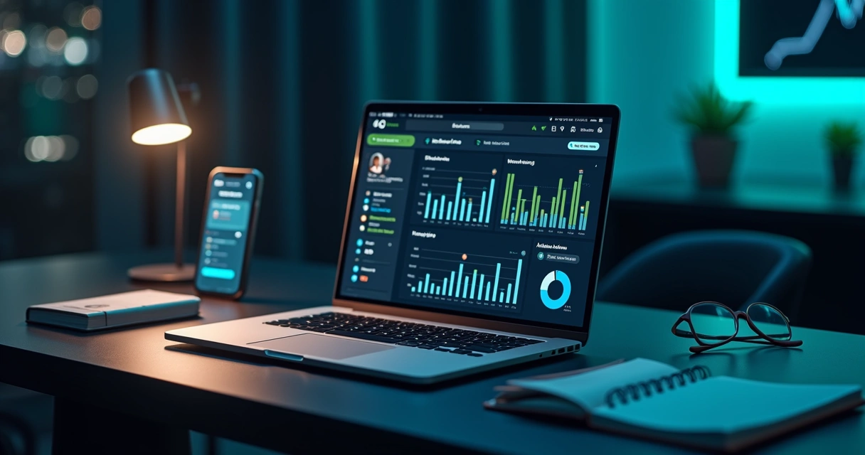 Dashboard com funil de vendas e automação de follow-up de leads B2B no LinkedIn