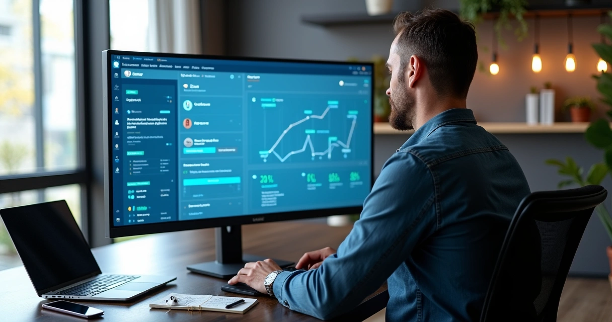Profissional analisando automação de mensagens no LinkedIn para gerar reuniões qualificadas